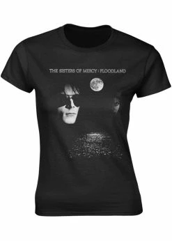 Band Shirts Sisters Of Mercy Floodland Girly T-Shirt Black