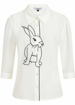 Banned Bunny Hop 40's Blouse White