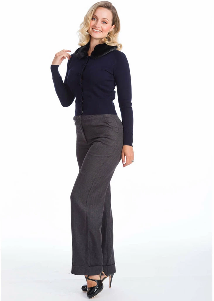 Banned Bow Dreaming 40's Cardigan Blue - Image 3