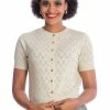 Banned Summer Scallop 40's Cardigan Ivory