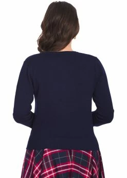 Banned London Town 50's Cardigan Navy Blue -Hearts & Roses Sales banned CA21144 london town cardigan navy 3 1024x1024
