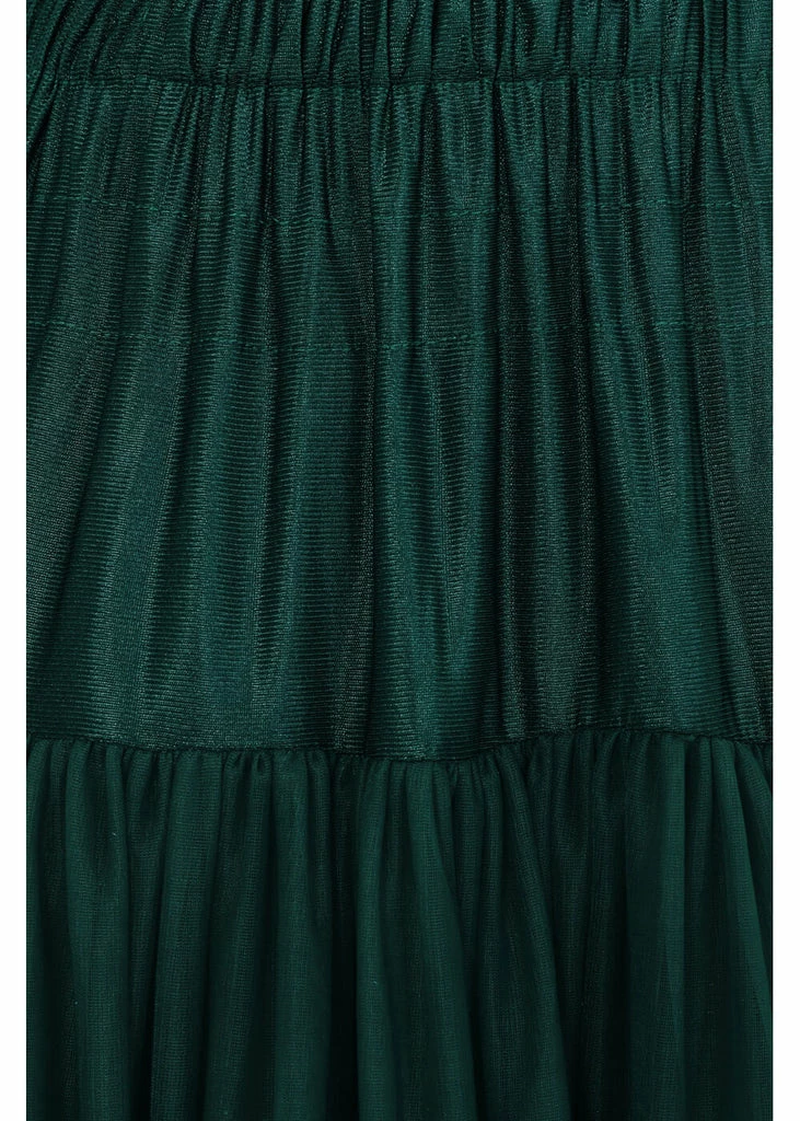 Banned 50's Petticoat Lang Dark Green 3 Banned 50's Petticoat Lang Dark Green - Image 3