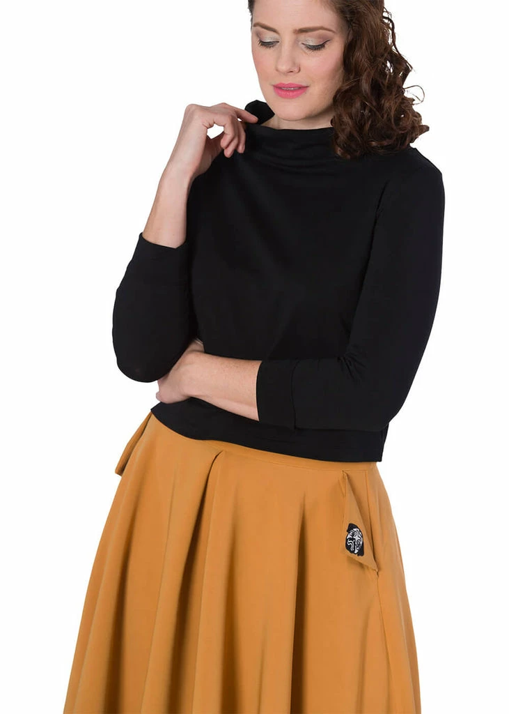 Banned Katy Bardot 60's Top Black 3 Banned Katy Bardot 60's Top Black - Image 3