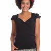 Banned Sweet Summer 50's Top Black