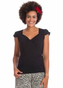 Banned Sweet Summer 50's Top Black