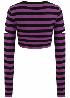 Banned Chantrea Stripe 80's Top Purple -Hearts & Roses Sales banned TP10385 chantrea top purple 3 59c230a0 c7f6 4df7 8a01 91e89529fce7 1024x1024