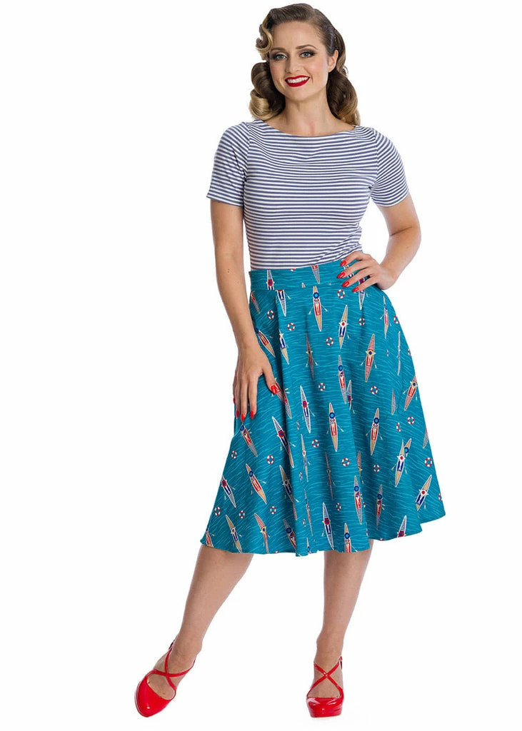 Banned Sizzle Stripe 50's Top Purple 3 Banned Sizzle Stripe 50's Top Purple - Image 3