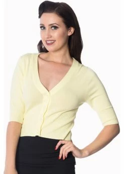 Banned Overload 50's Cardigan Yellow