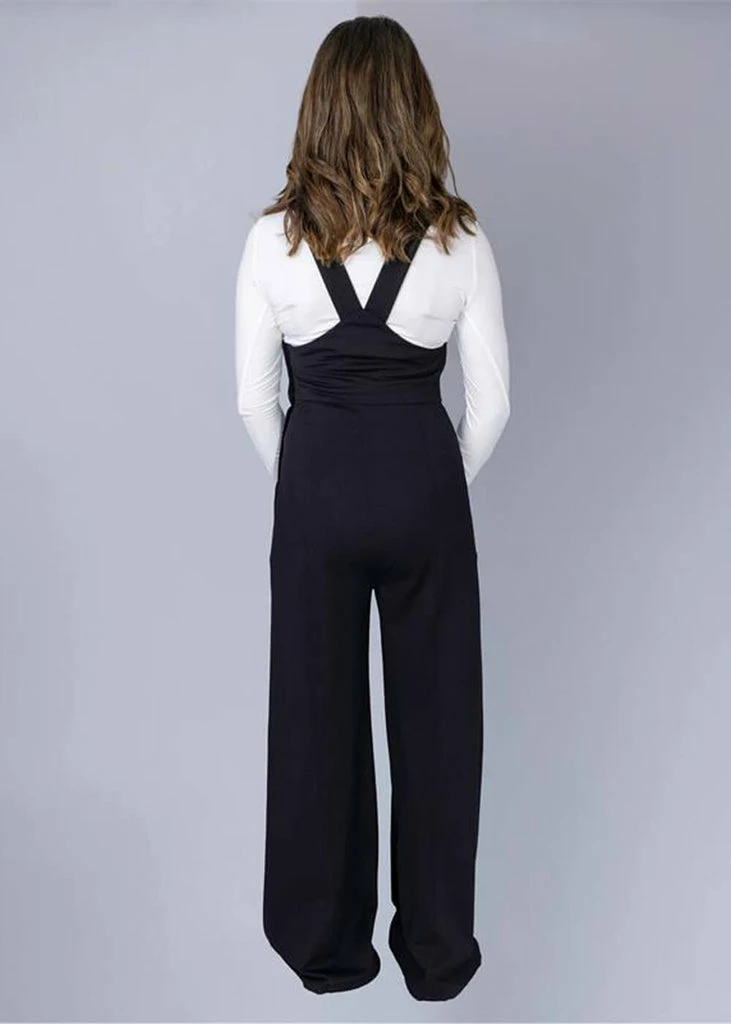 Bright & Beautiful Emma Daisy Dreamer 60's Dungarees Black - Image 2