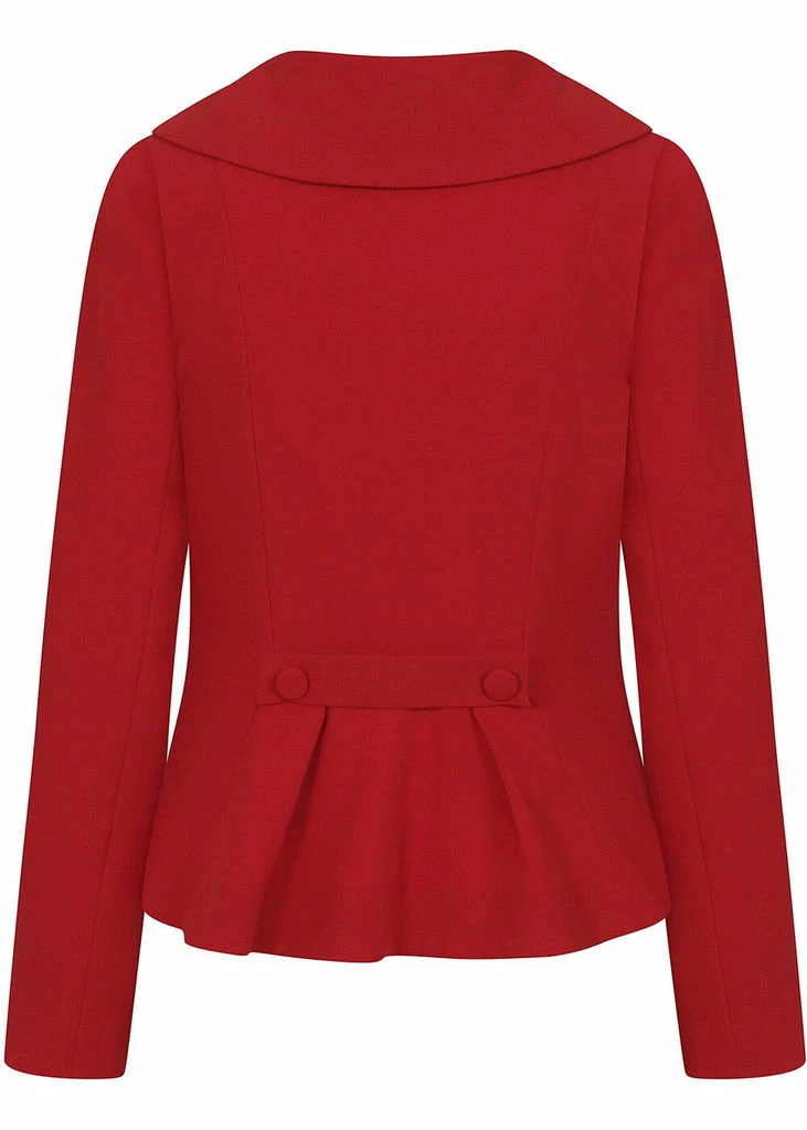 Collectif Brooke 40's Jacket Red 2 Collectif Brooke 40's Jacket Red - Image 2