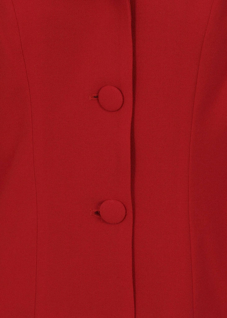 Collectif Brooke 40's Jacket Red 3 Collectif Brooke 40's Jacket Red - Image 3