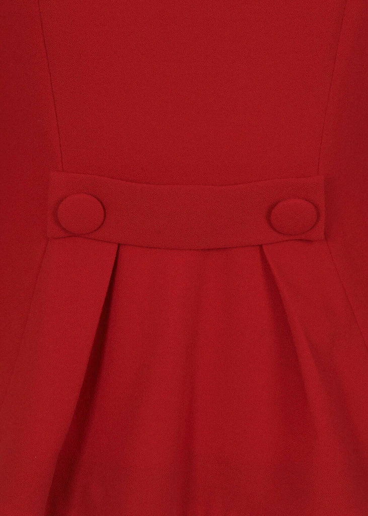 Collectif Brooke 40's Jacket Red 4 Collectif Brooke 40's Jacket Red - Image 4