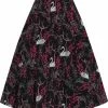 Collectif Megan Swan Forest 50's Swing Skirt Black