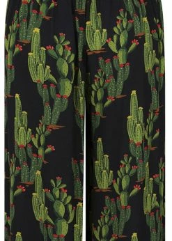 Collectif Alizee Cactusland 70's Trousers Black -Hearts & Roses Sales collectif SS200203B alizee cactus trousers blk 2 85361dd8 3147 4cfd b26e c467edd281c1 1024x1024