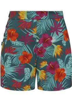 Collectif Adriana Tropico 50's Shorts Multi Colour