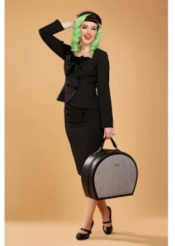 Alternative view of Collectif Agatha 50's Pencil Skirt Black