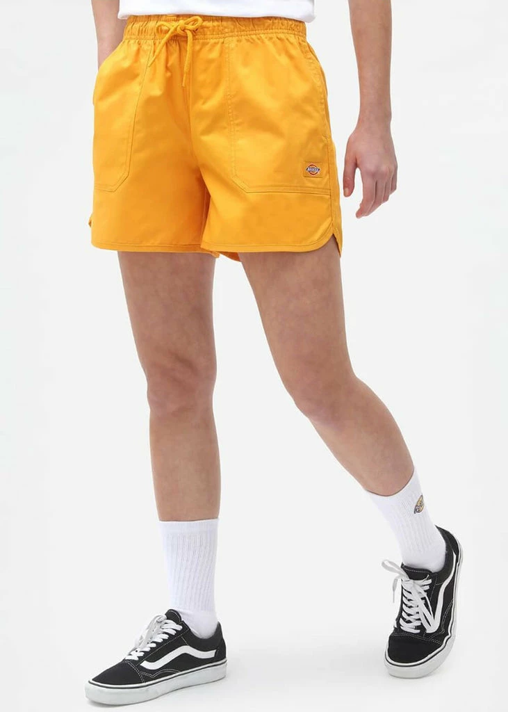Dickies Women Victoria 70's Shorts Cadnium Yellow 1 Dickies Women Victoria 70's Shorts Cadnium Yellow