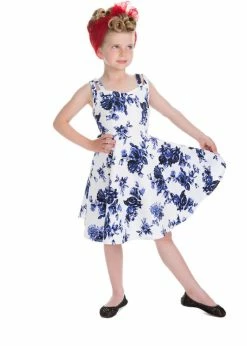 Hearts & Roses Kids Rosanne 50's Swing Dress White