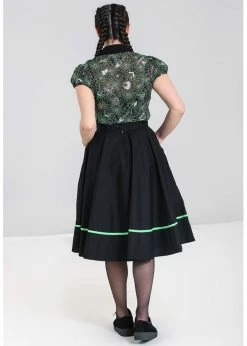 Hell Bunny Miss Muffet Spiderweb 50's Swing Skirt Black Green 9 Hell Bunny Miss Muffet Spiderweb 50's Swing Skirt Black Green -Hearts & Roses Sales hell bunny HLB50130 miss muffet skirt blk grn 3 1024x1024