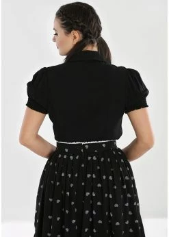 Hell Bunny Skelli Skull 40's Blouse Black 9 Hell Bunny Skelli Skull 40's Blouse Black -Hearts & Roses Sales hell bunny HLB60056 skelli blouse blk 5 1024x1024
