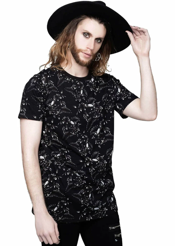Killstar Tsunami Skulls T-Shirt Black 4 Killstar Tsunami Skulls T-Shirt Black - Image 4