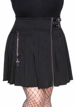 Killstar Devil In Disguise 80's Skirt Black Pinstripe -Hearts & Roses Sales killstar KSRA003365 devil disguise skirt blk pinstr 1 a472813d 2e4d 4d94 9db8 e99529db5747 1024x1024