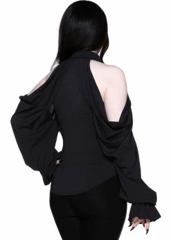 Killstar Devil's Advocate Blouse Black -Hearts & Roses Sales killstar KSRA003373 devils advocate blouse blk 2 1024x1024