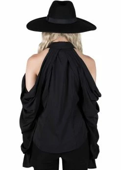 Killstar Devil's Advocate Blouse Black -Hearts & Roses Sales killstar KSRA003373 devils advocate blouse blk 4 1024x1024