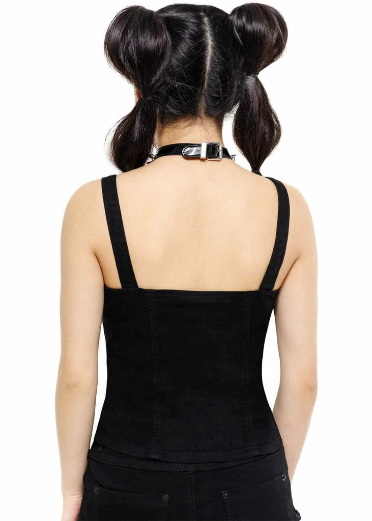 Killstar Disillusion Bat 80's Top Black 4 Killstar Disillusion Bat 80's Top Black - Image 4