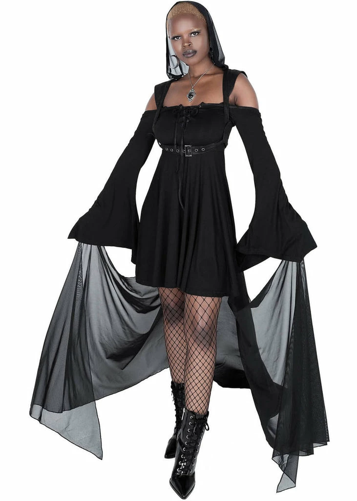 Killstar Speak To Spirits Cape Black 5 Killstar Speak To Spirits Cape Black - Image 5