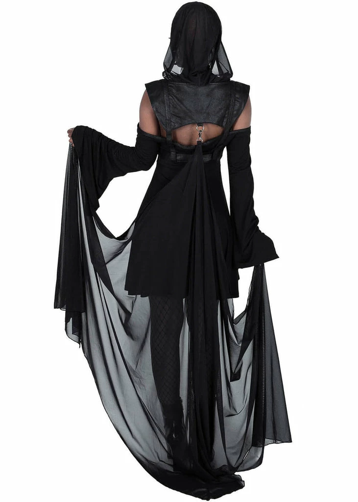 Killstar Speak To Spirits Cape Black 4 Killstar Speak To Spirits Cape Black - Image 4