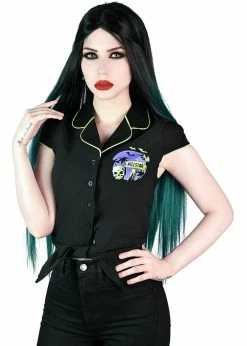 Killstar Vince Ray Kon-Tiki Crop 50's Shirt Black -Hearts & Roses Sales killstar KSRA003725 kon tiki crop shirt blk 3 f432df11 1e10 4ad6 8add b88b8e9ec1db 1024x1024