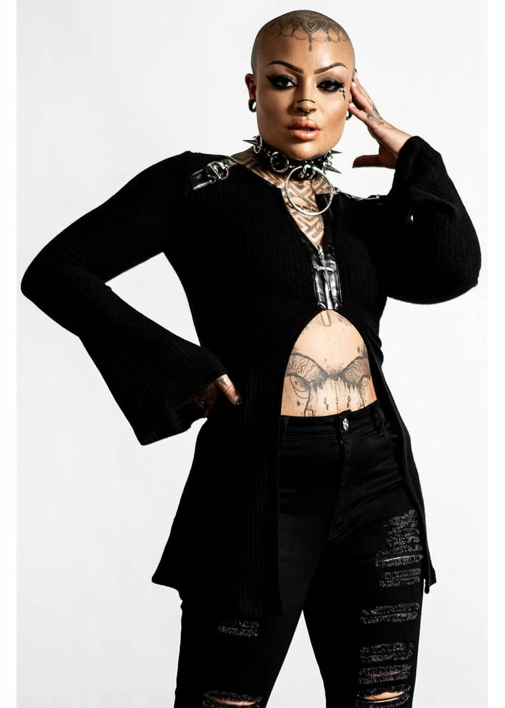 Killstar Scorpia 70's Top Black 1 Killstar Scorpia 70's Top Black