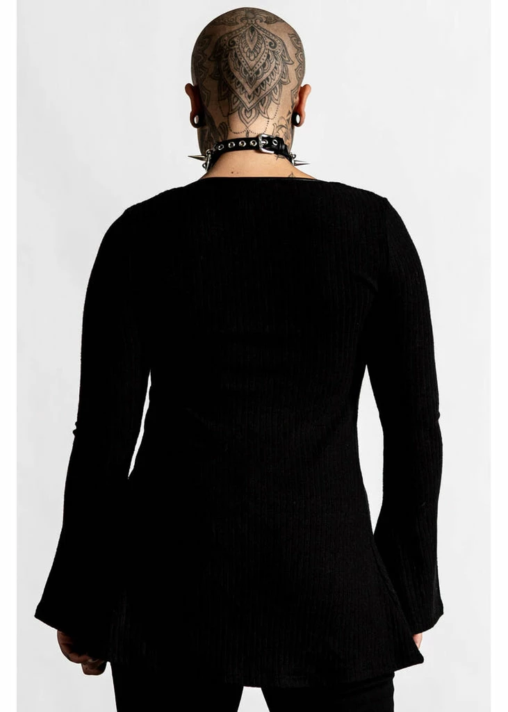 Killstar Scorpia 70's Top Black 3 Killstar Scorpia 70's Top Black - Image 3