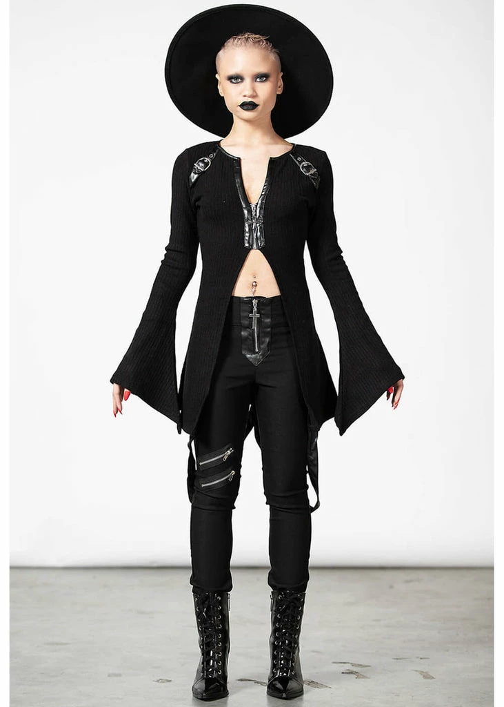 Killstar Scorpia 70's Top Black 4 Killstar Scorpia 70's Top Black - Image 4