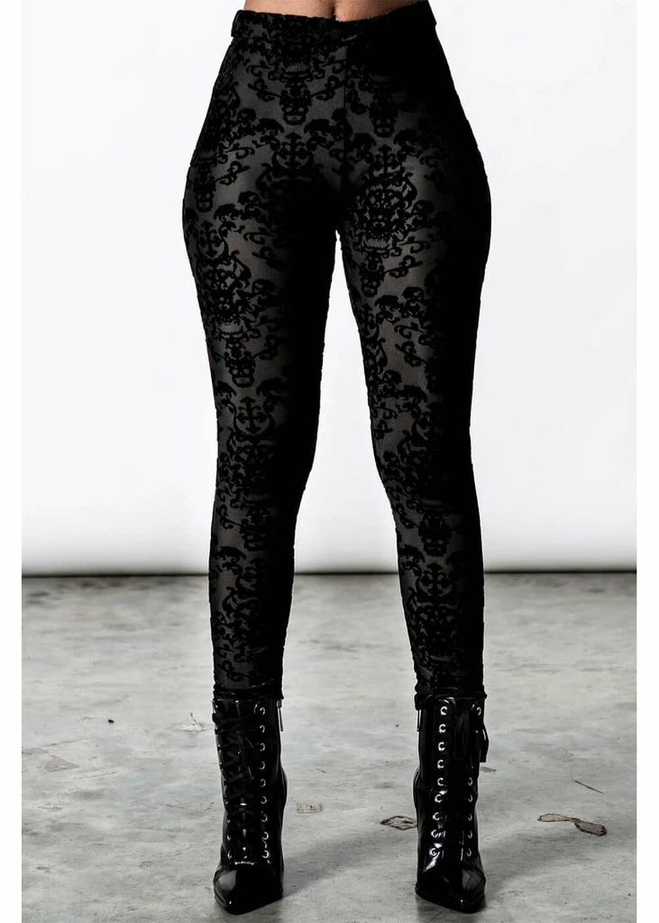 Killstar I'm Strange Leggings Black 1 Killstar I'm Strange Leggings Black