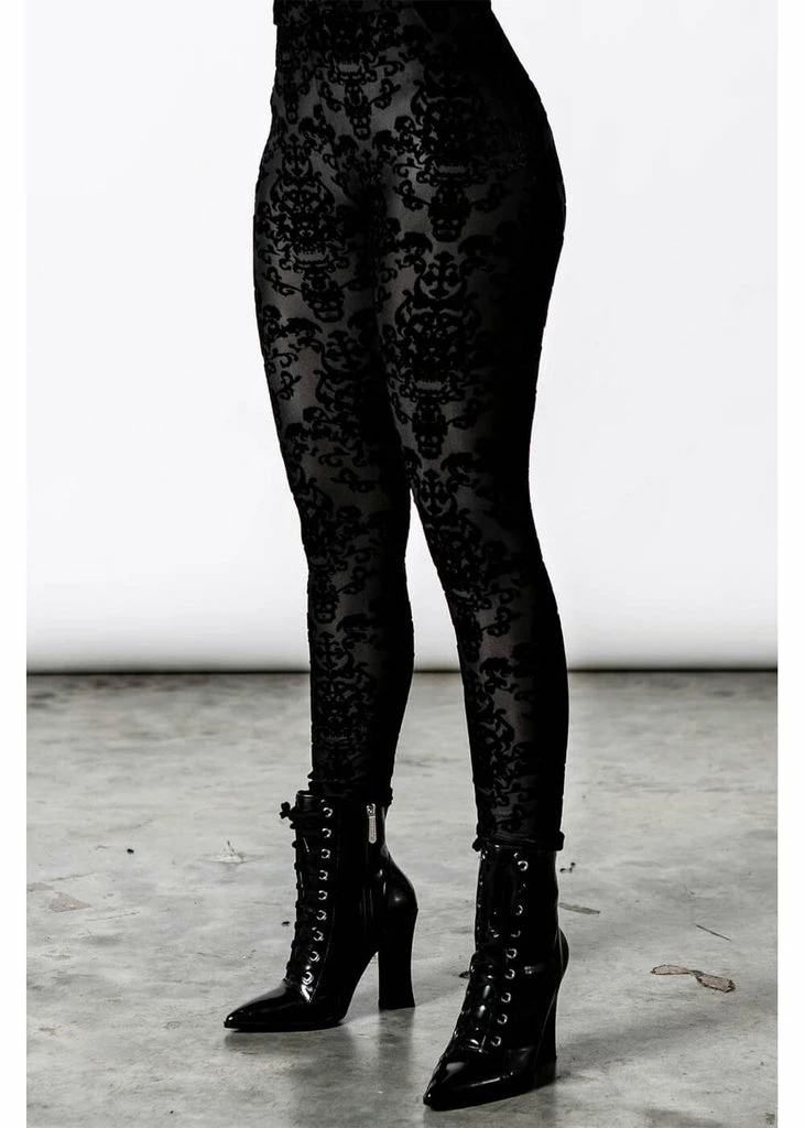 Killstar I'm Strange Leggings Black 2 Killstar I'm Strange Leggings Black - Image 2
