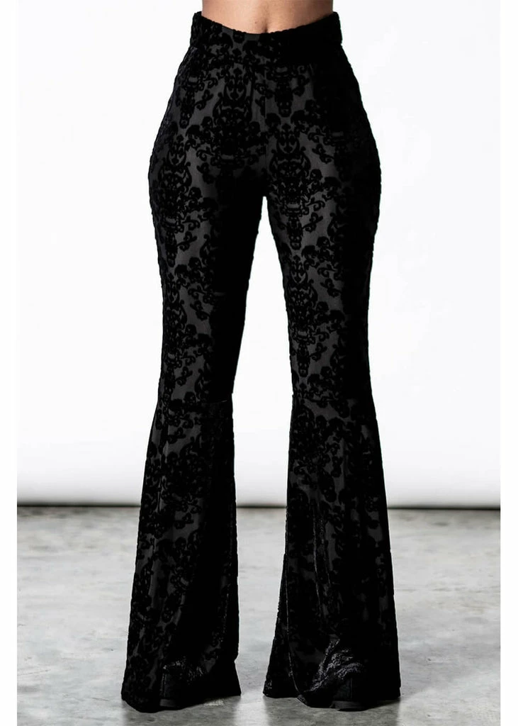 Killstar Lucifuge Bell Bottoms Trousers Black 1 Killstar Lucifuge Bell Bottoms Trousers Black