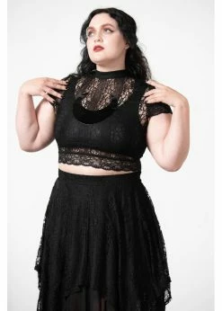 Killstar Moon Rays Lace Crop Top Black 4 Killstar Moon Rays Lace Crop Top Black -Hearts & Roses Sales killstar KSRA005164 moon rays crop top blk 1 1024x1024