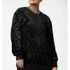 Killstar Blasphemia Velvet Sweatshirt Black
