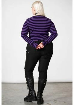 Killstar Chimera Stripe Top Purple 10 Killstar Chimera Stripe Top Purple -Hearts & Roses Sales killstar KSRA006230 chimera top purple 1 1024x1024