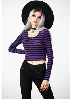 Killstar Chimera Stripe Top Purple 8 Killstar Chimera Stripe Top Purple -Hearts & Roses Sales killstar KSRA006230 chimera top purple 4 1024x1024