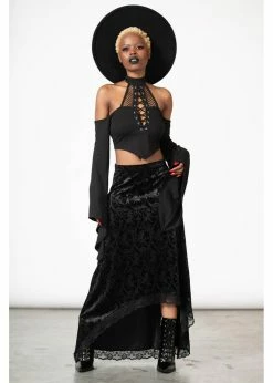 Killstar Grailed Unicorn Velvet Maxi Skirt Black -Hearts & Roses Sales killstar KSRA006470 grailed maxi skirt blk 2 a4bd8091 93b5 4744 b9e3 2e22ca86cbfa 1024x1024