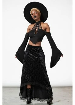 Killstar Grailed Unicorn Velvet Maxi Skirt Black -Hearts & Roses Sales killstar KSRA006470 grailed maxi skirt blk 3 986accdf 3043 4e9a 981b de06d06daf3f 1024x1024