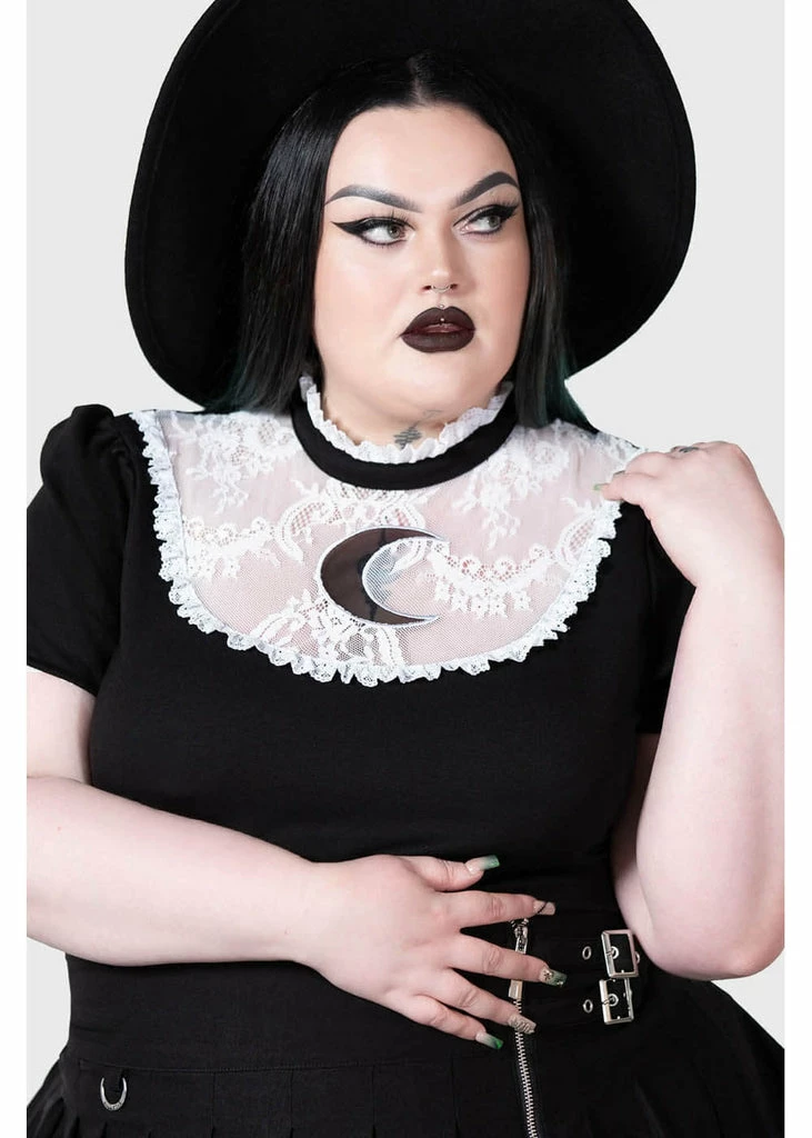 Killstar Wish Upon A Moon TopĀ Black