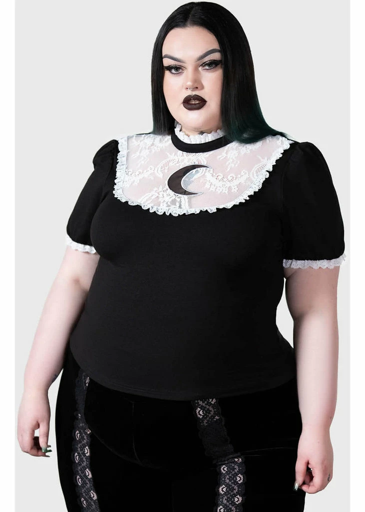 Killstar Wish Upon A Moon TopĀ Black - Image 5