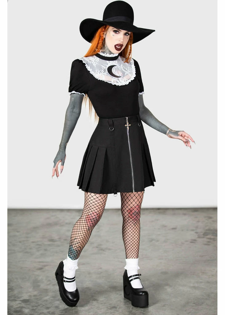 Killstar Wish Upon A Moon TopĀ Black - Image 6