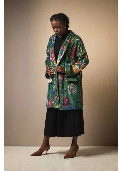 One Hundred Stars Flower Vase Boyfriend Jacket Green -Hearts & Roses Sales one hundred stars BOYFLVGRN flower vase boyfriend jacket grn 6 1024x1024