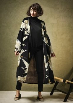 One Hundred Stars Stork Velvet Duster Coat Black 10 One Hundred Stars Stork Velvet Duster Coat Black -Hearts & Roses Sales one hundred stars VDUSTOBLK stork velvet duster blk 4 1024x1024