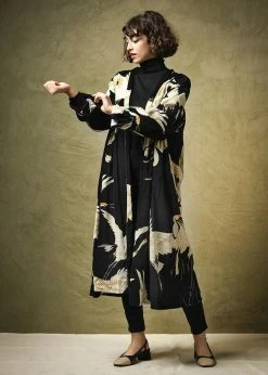 One Hundred Stars Stork Velvet Duster Coat Black 8 One Hundred Stars Stork Velvet Duster Coat Black -Hearts & Roses Sales one hundred stars VDUSTOBLK stork velvet duster blk 6 1024x1024